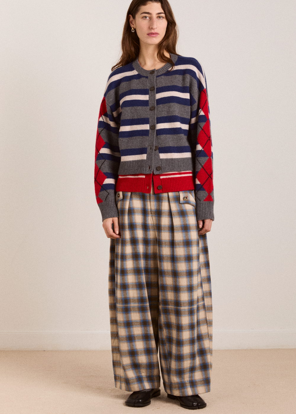 Mara Trouser, Cotton Twill ~ Damson Madder