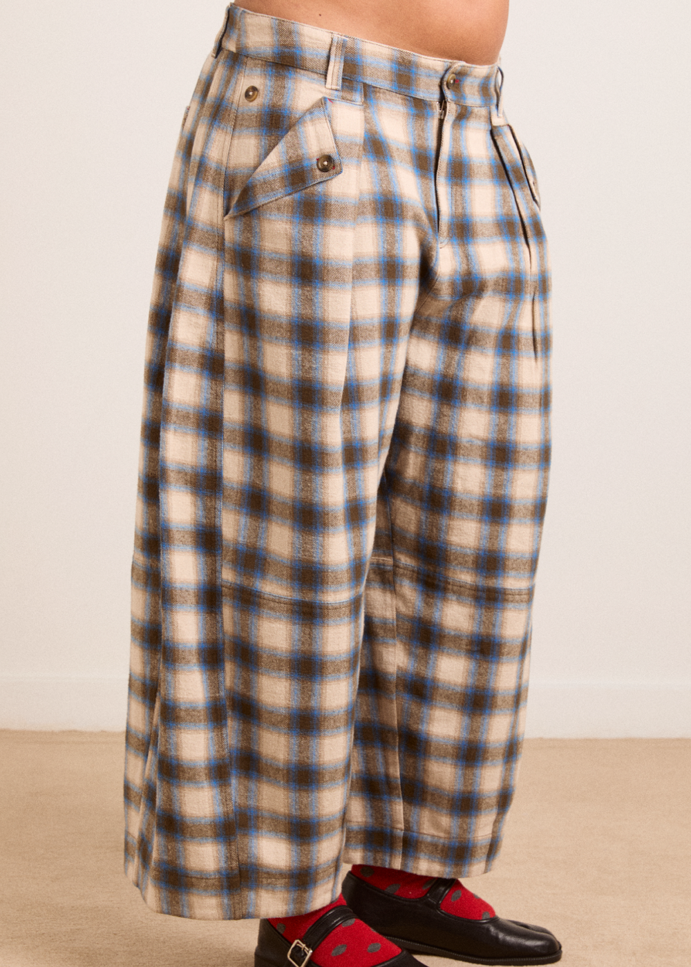 Mara Trouser, Cotton Twill ~ Damson Madder