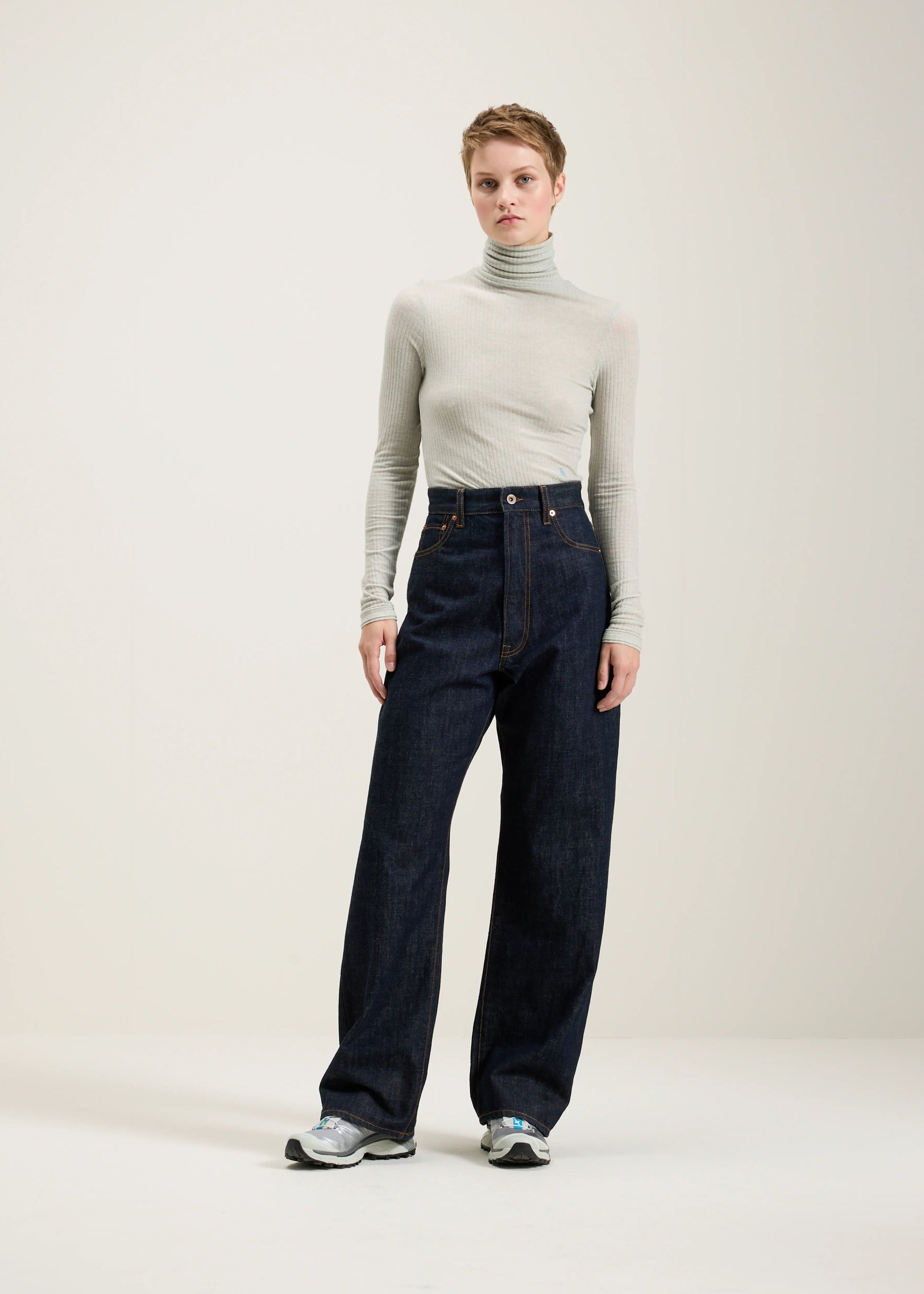 Poker Wide Jeans, Navy ~ Bellerose