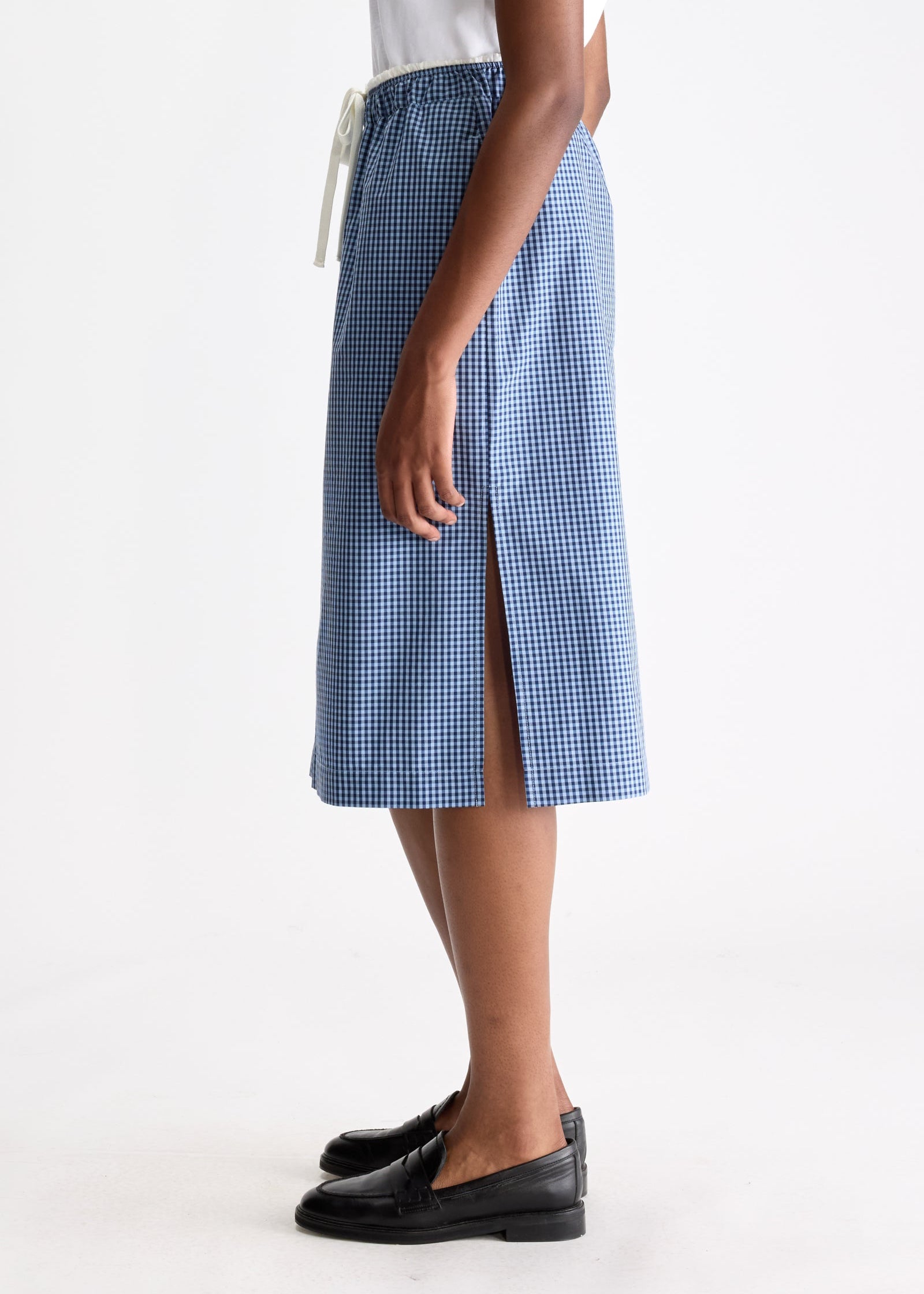 Sarina Skirt, Blue Check ~ Bellerose