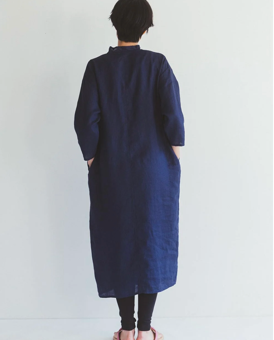 Monica Dress Blue Indigo