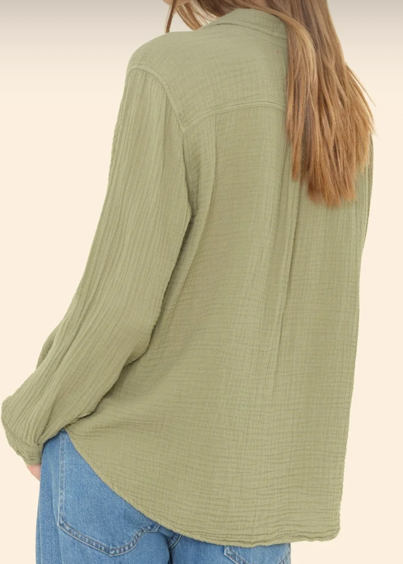 Scout Shirt - Olive Moss ~ Xirena