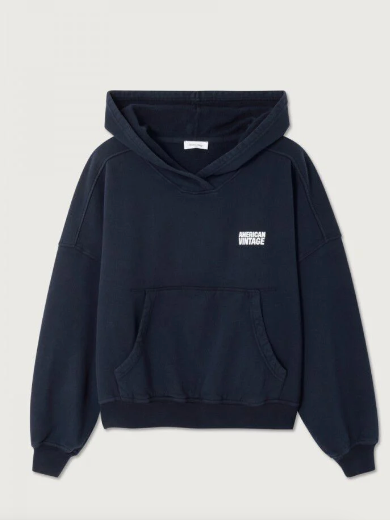 Plizzy Hoody Sweatshirt -Vintage  Navy