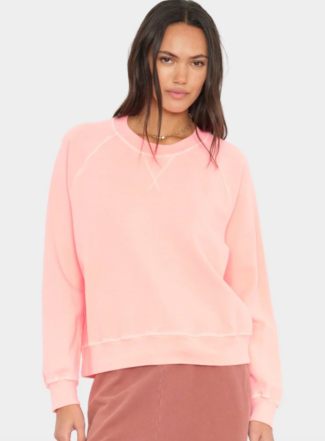 Marathon Sweatshirt, Peach Glow ~ Xirena