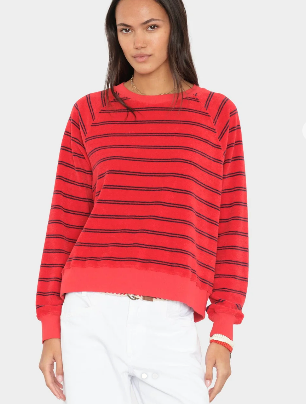 Hopper Sweatshirt, Red Pepper ~ Xirena
