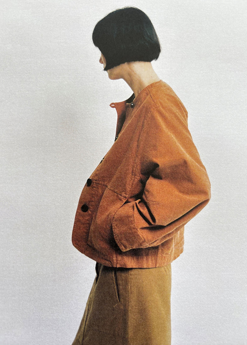 Sculpted Brushed Cotton Canvas Jacket, Brown Anise~ TOAST