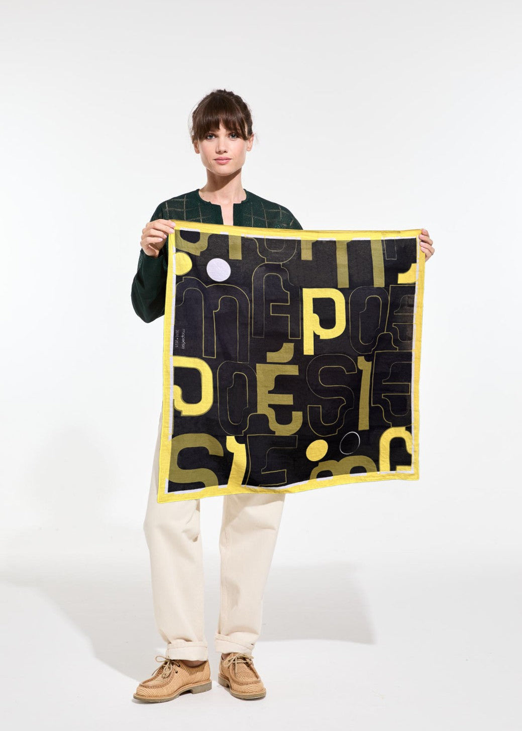 Square Shawl, Black - mapoesie