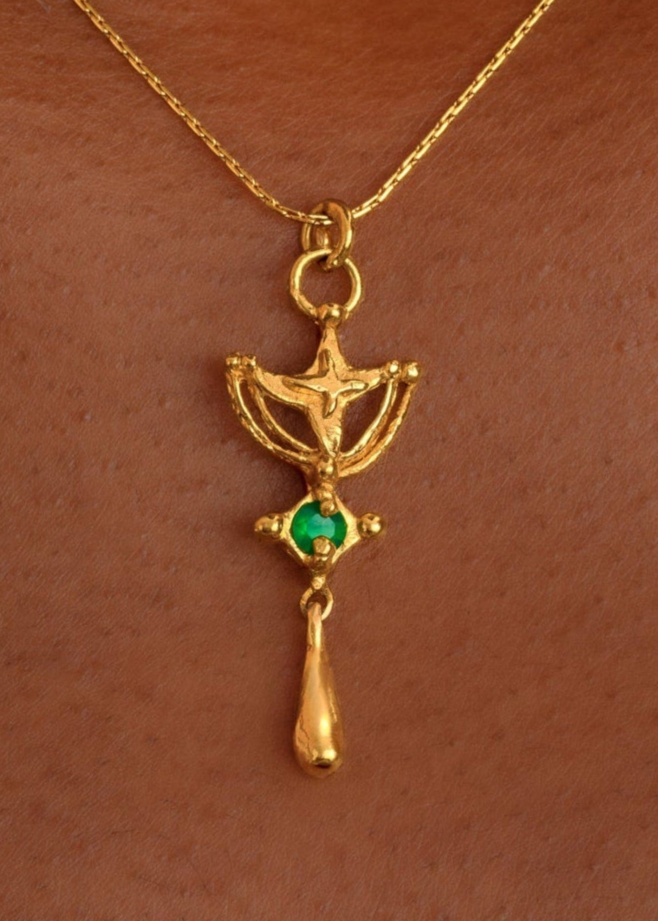 The Kimono Chain, 16" ~ Ruby Jack
