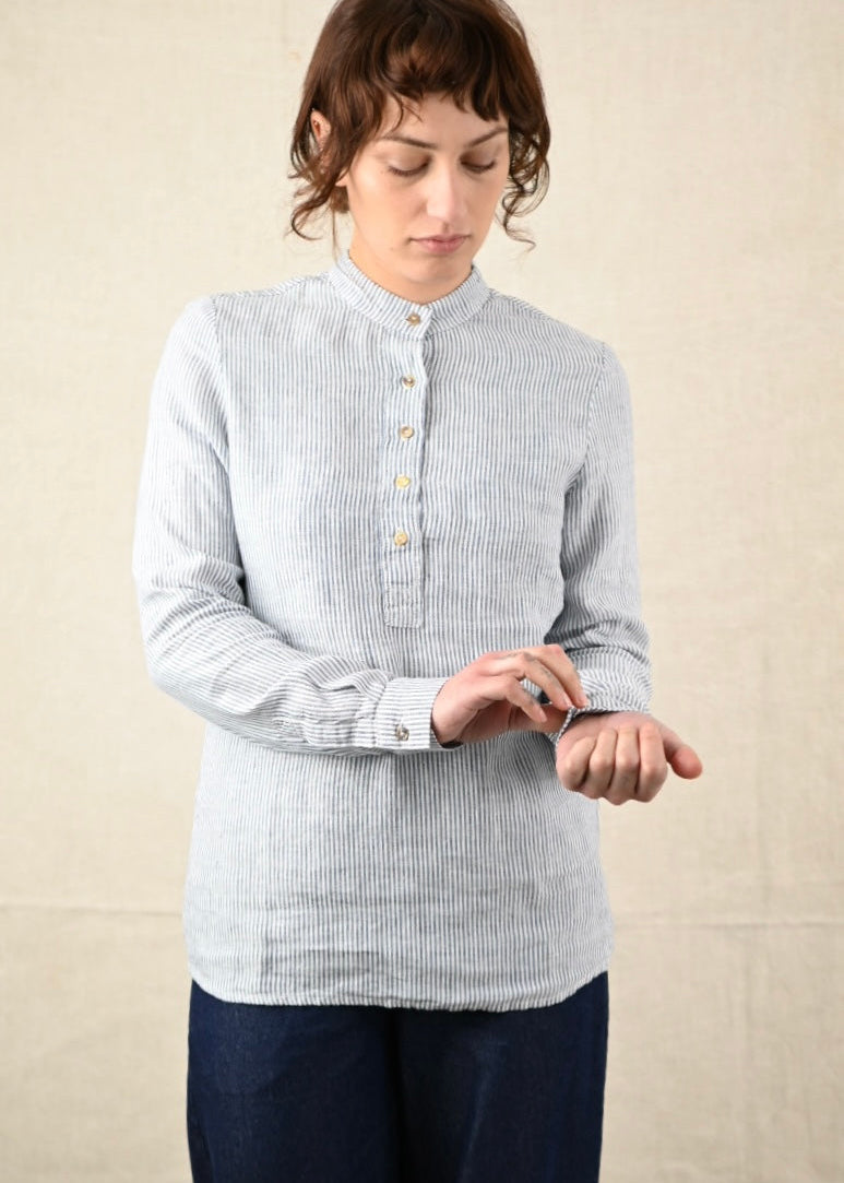 Toby Stripe Linen Shirt