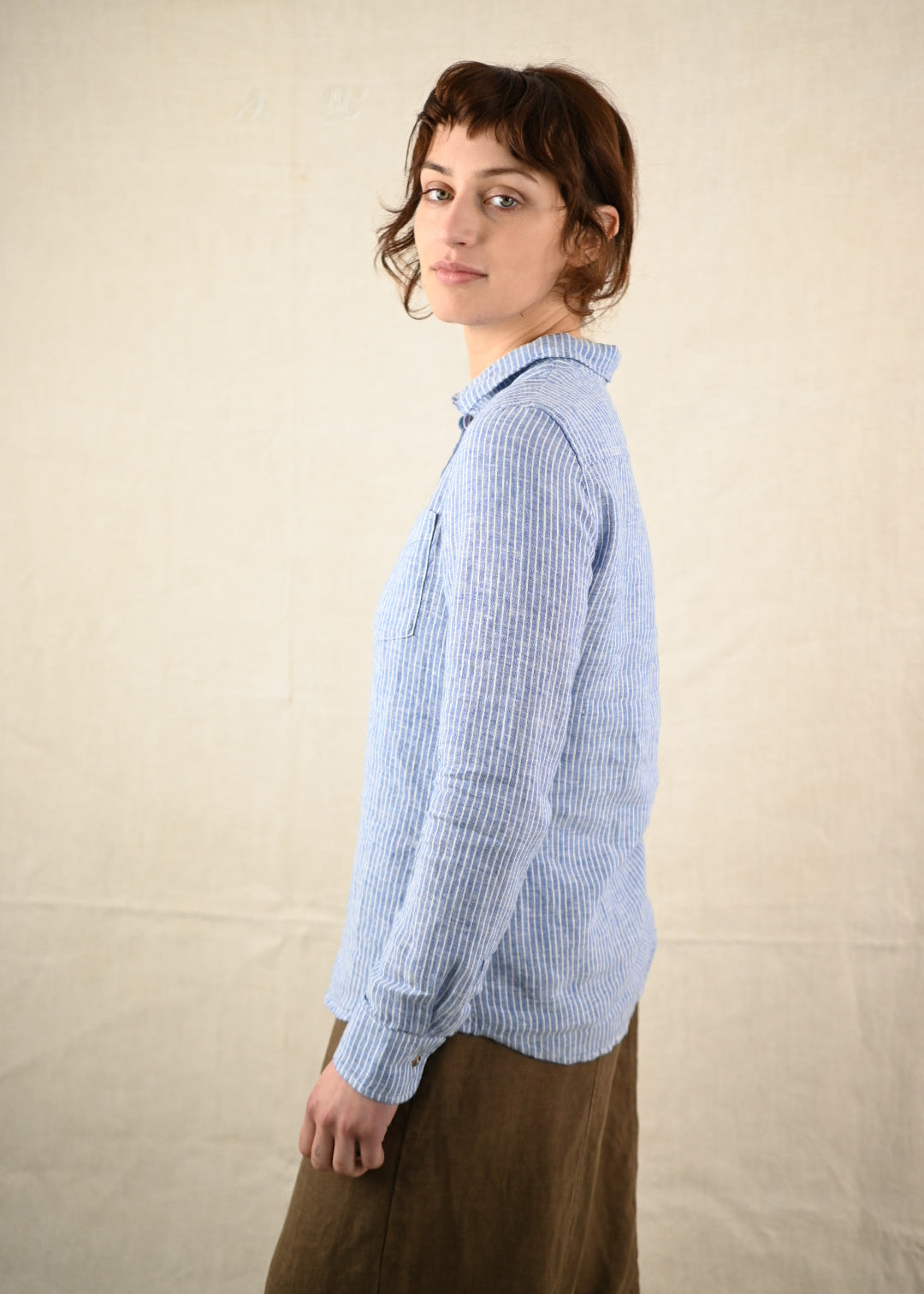 Trudy Stripe Linen Shirt