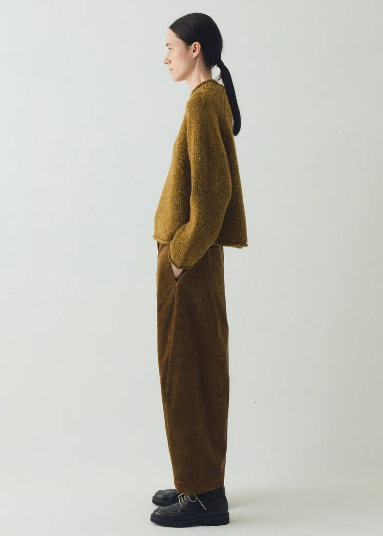 Twisted Seam Cord Trousers, Golden Amber ~ TOAST