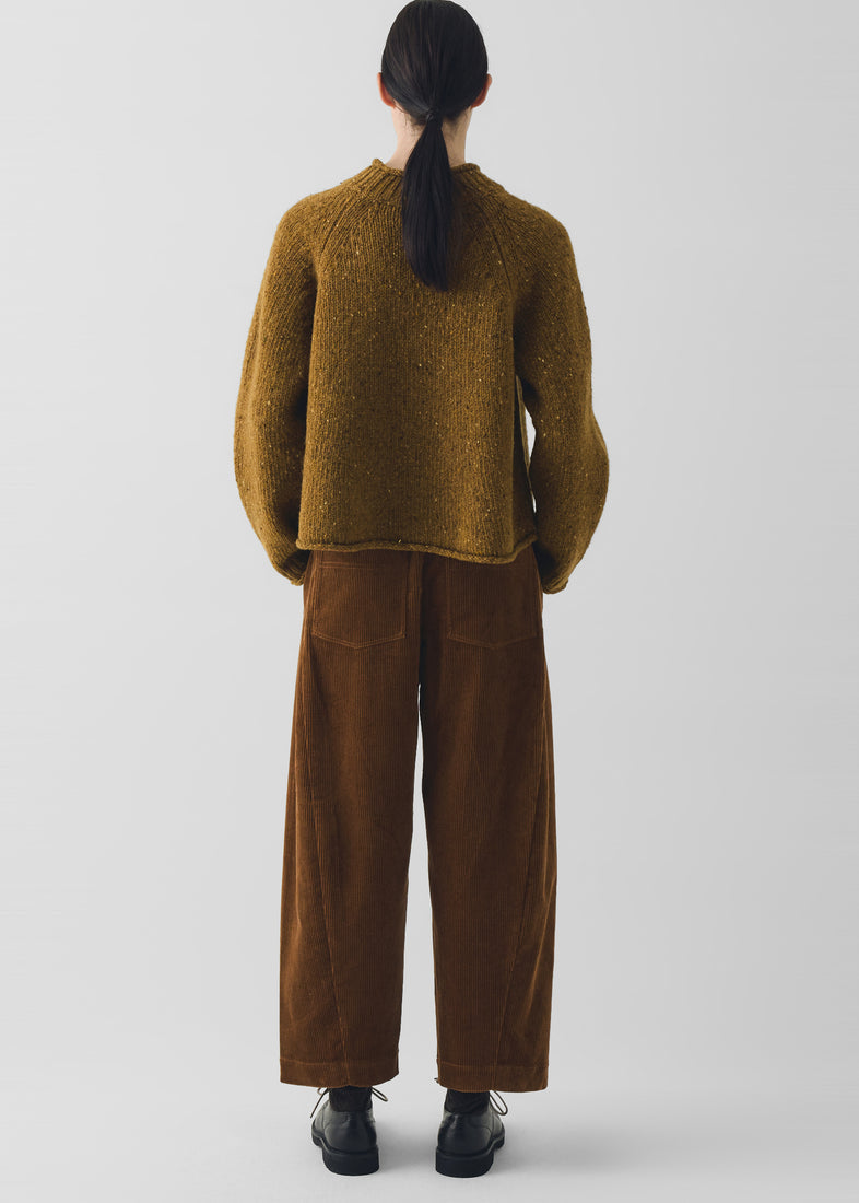 Twisted Seam Cord Trousers, Golden Amber ~ TOAST