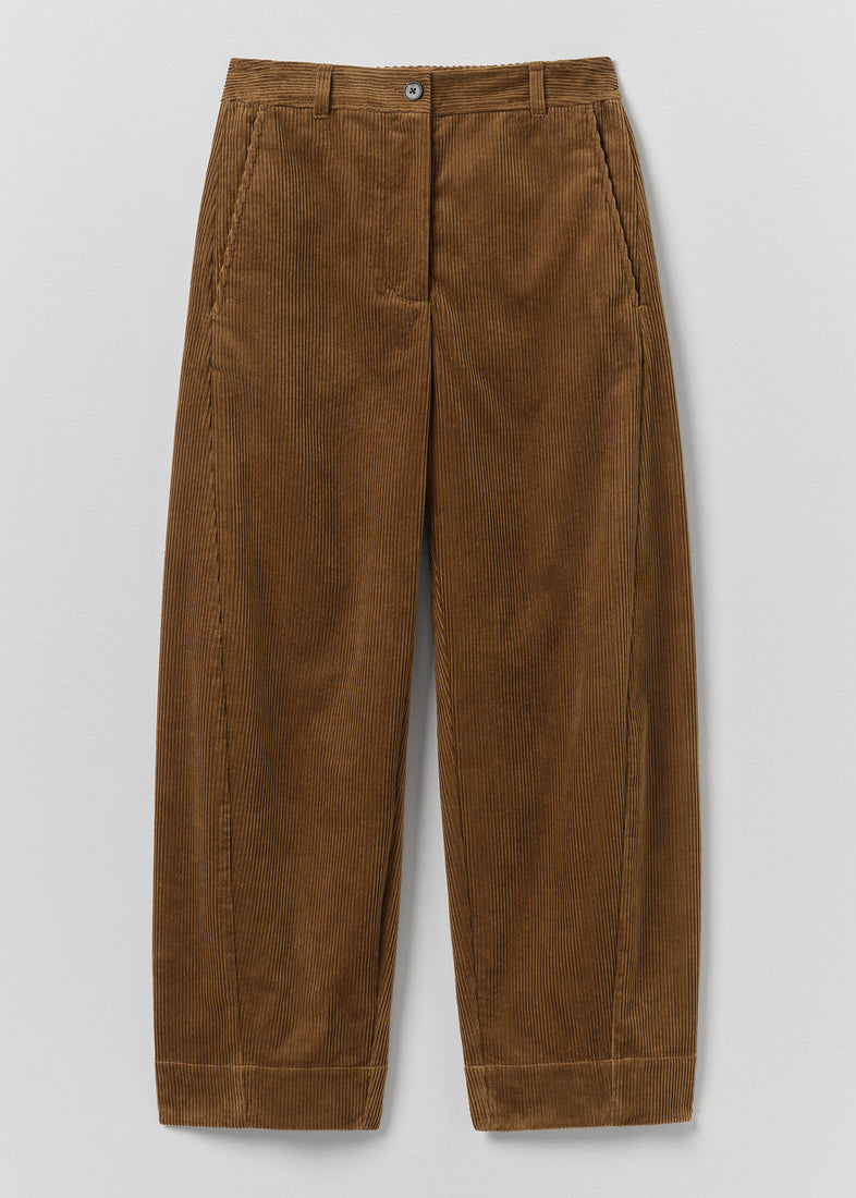 Twisted Seam Cord Trousers, Golden Amber ~ TOAST