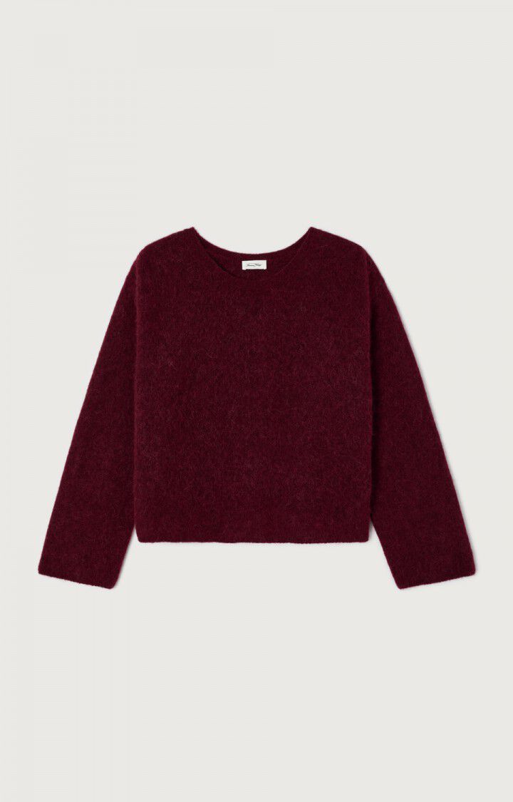 Vitow Sweater, Dark Red Melange
