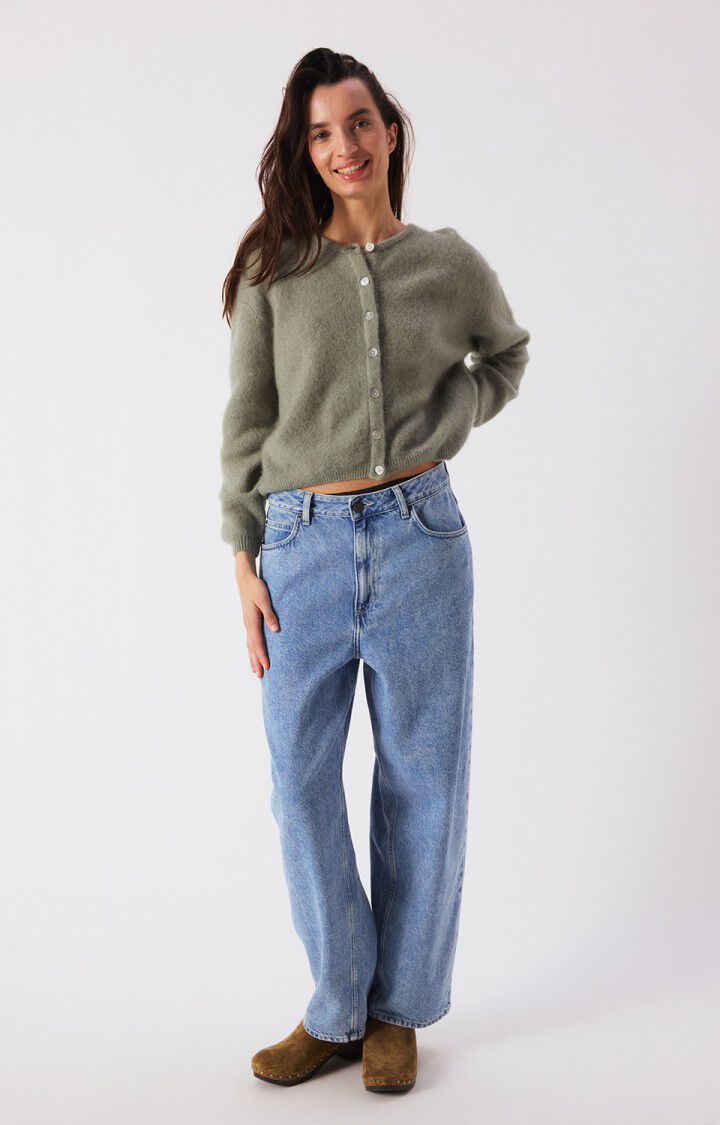Vitow Cardigan, Khaki Melange