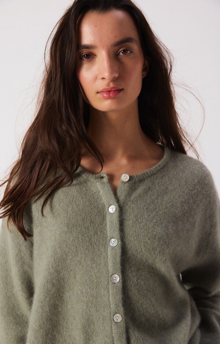 Vitow Cardigan, Khaki Melange