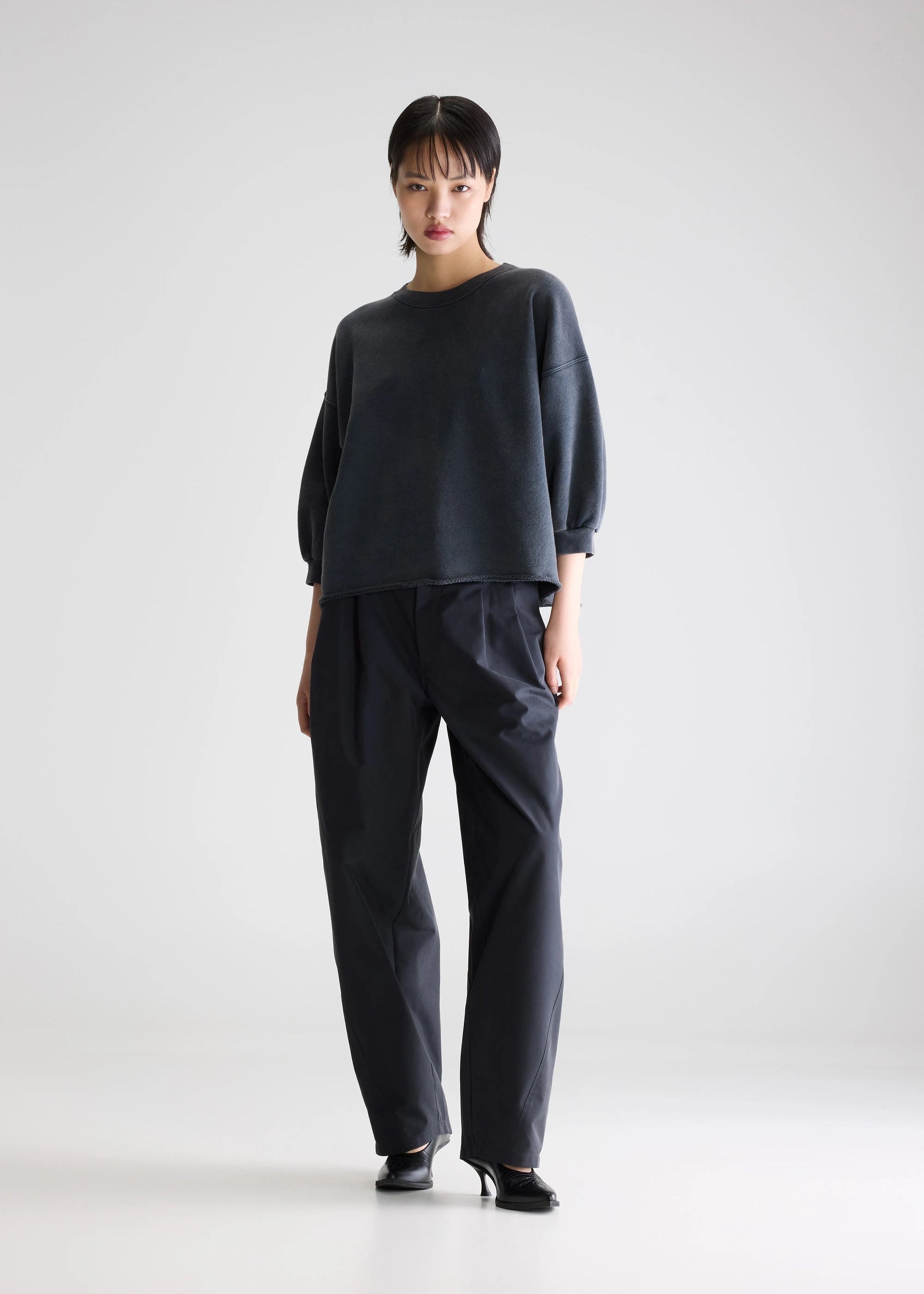 Vicske Crewneck Sweatshirt, Meteorite ~ Bellerose