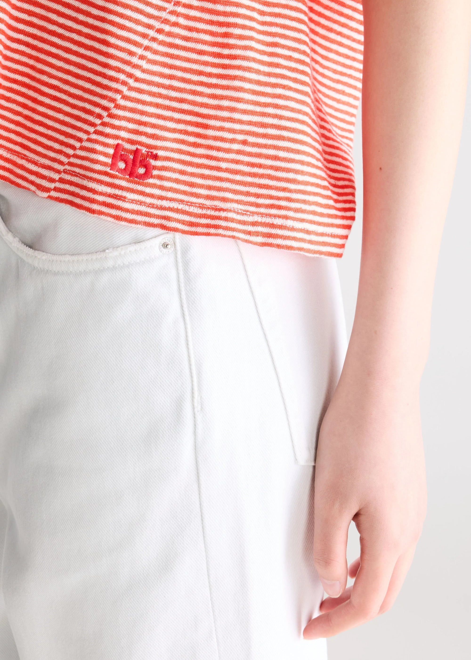 Vlyn61 Stripe Top, Red ~ Bellerose