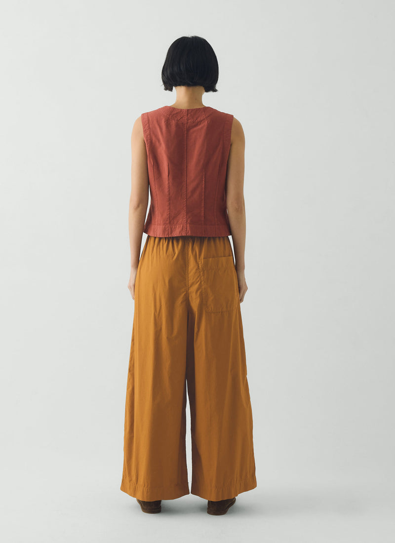 Pleated Poplin Trousers, Dhal