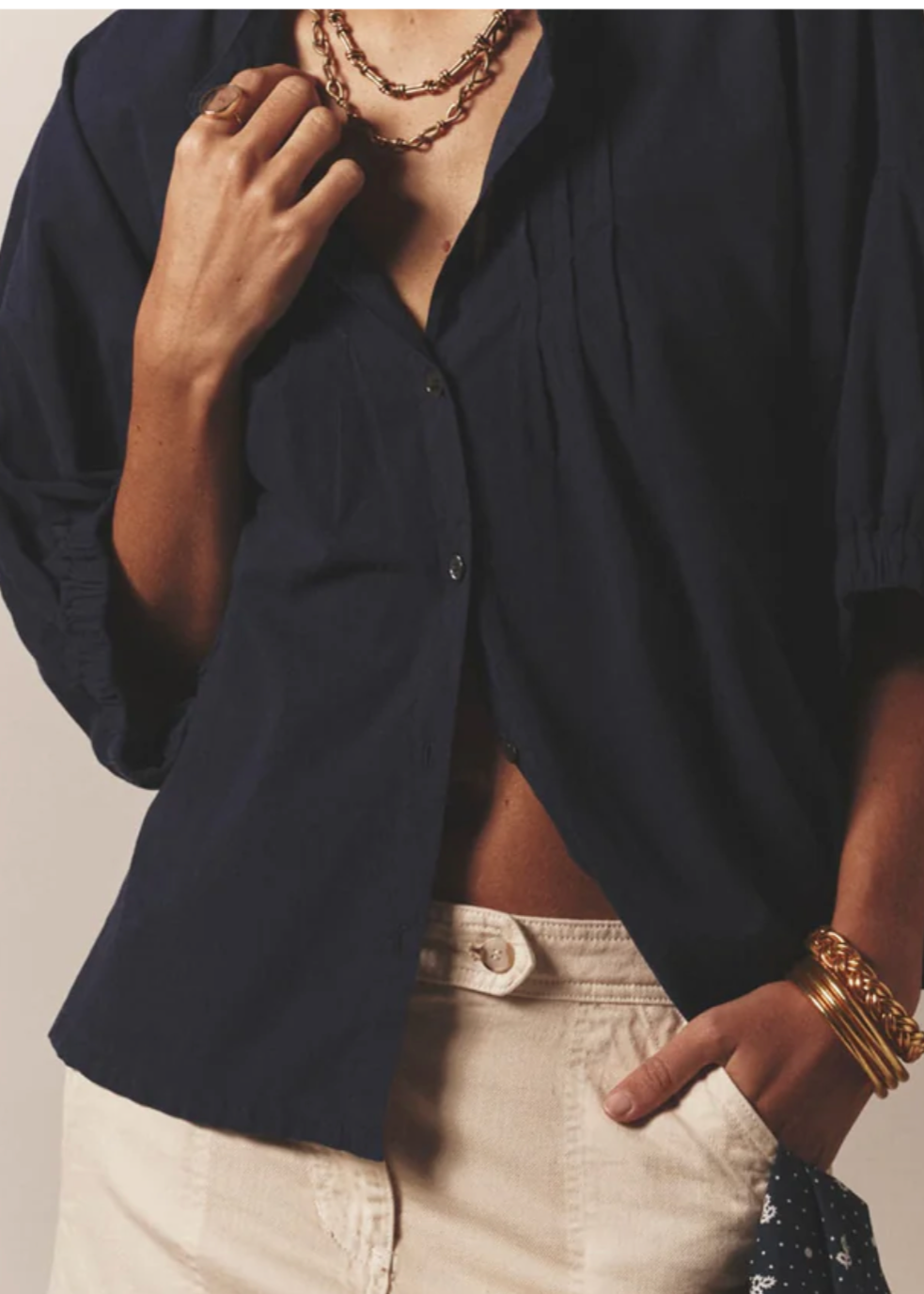 Dutch Shirt, Navy ~ Xirena