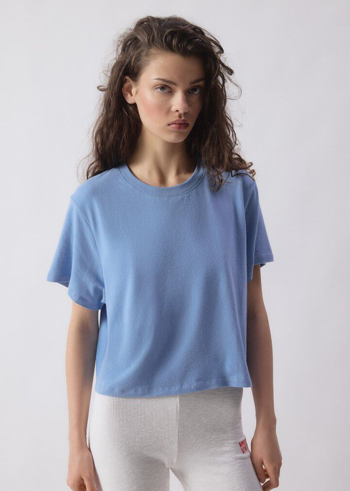 Ypawood T-Shirt, Blue Melange ~ American Vintage