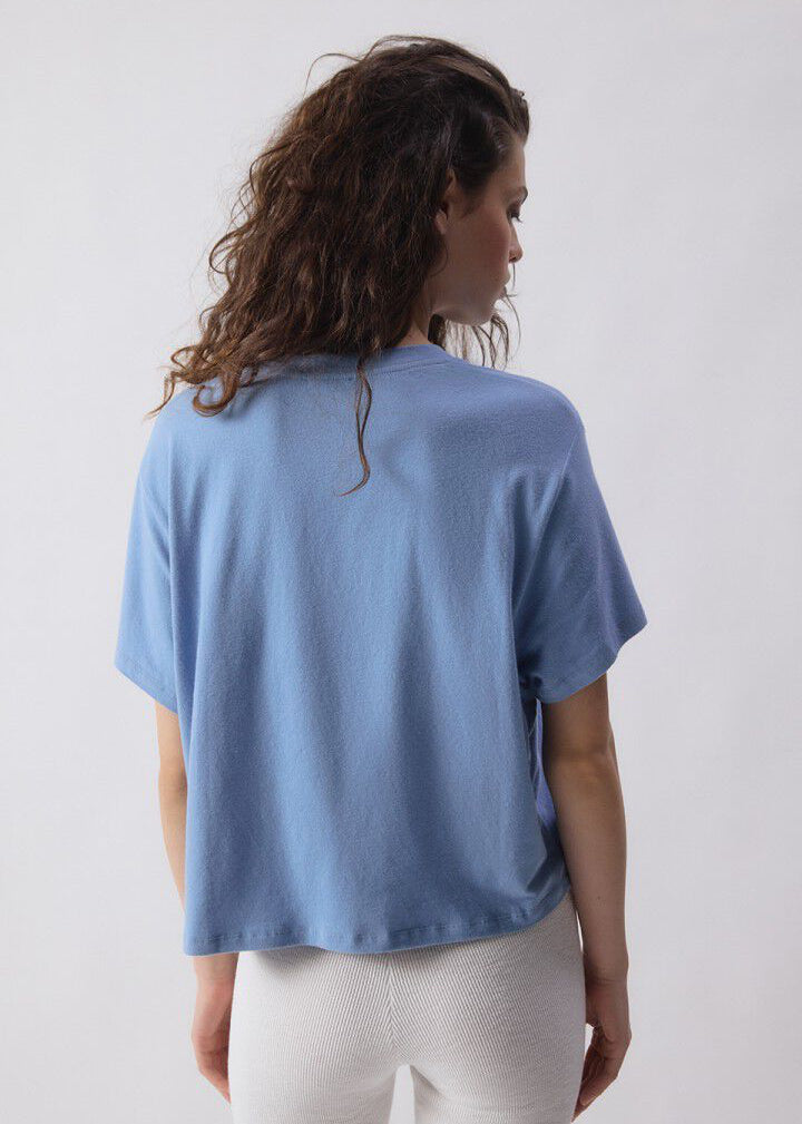 Ypawood T-Shirt, Blue Melange ~ American Vintage