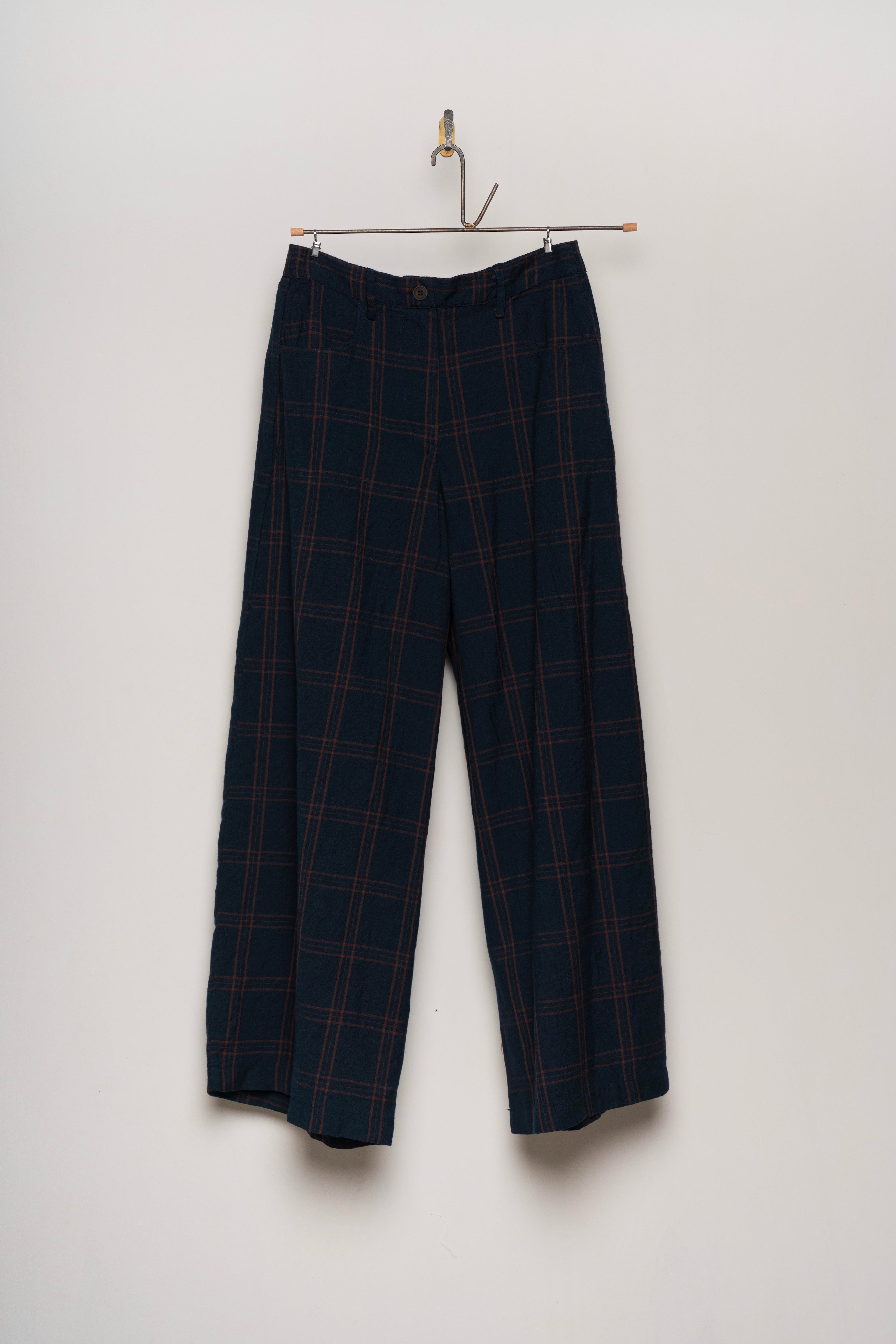 Aequamente  -  Pants 225, Navy Check