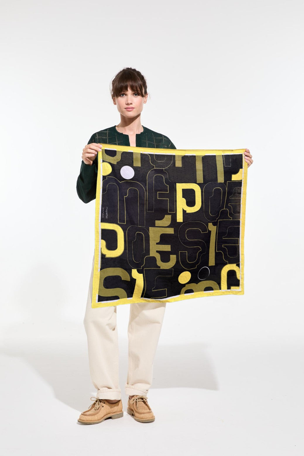 Square Shawl, Black