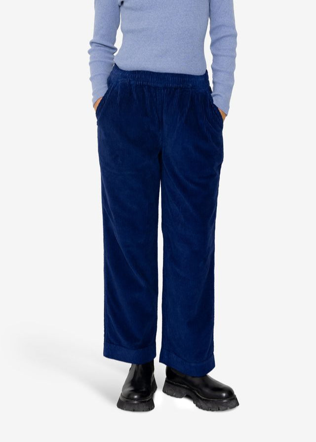 Drawcord Signal Pants, Rich Navy Cord