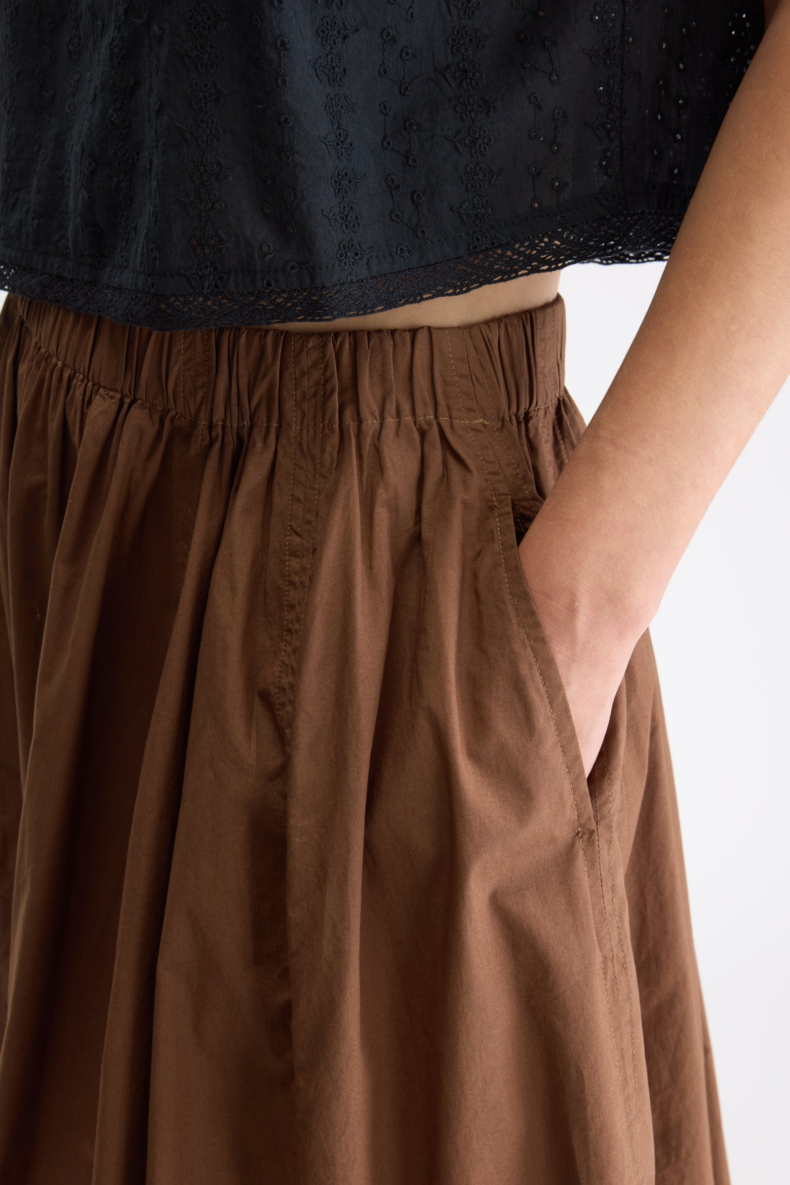 Cinley Skirt  - Chocolate