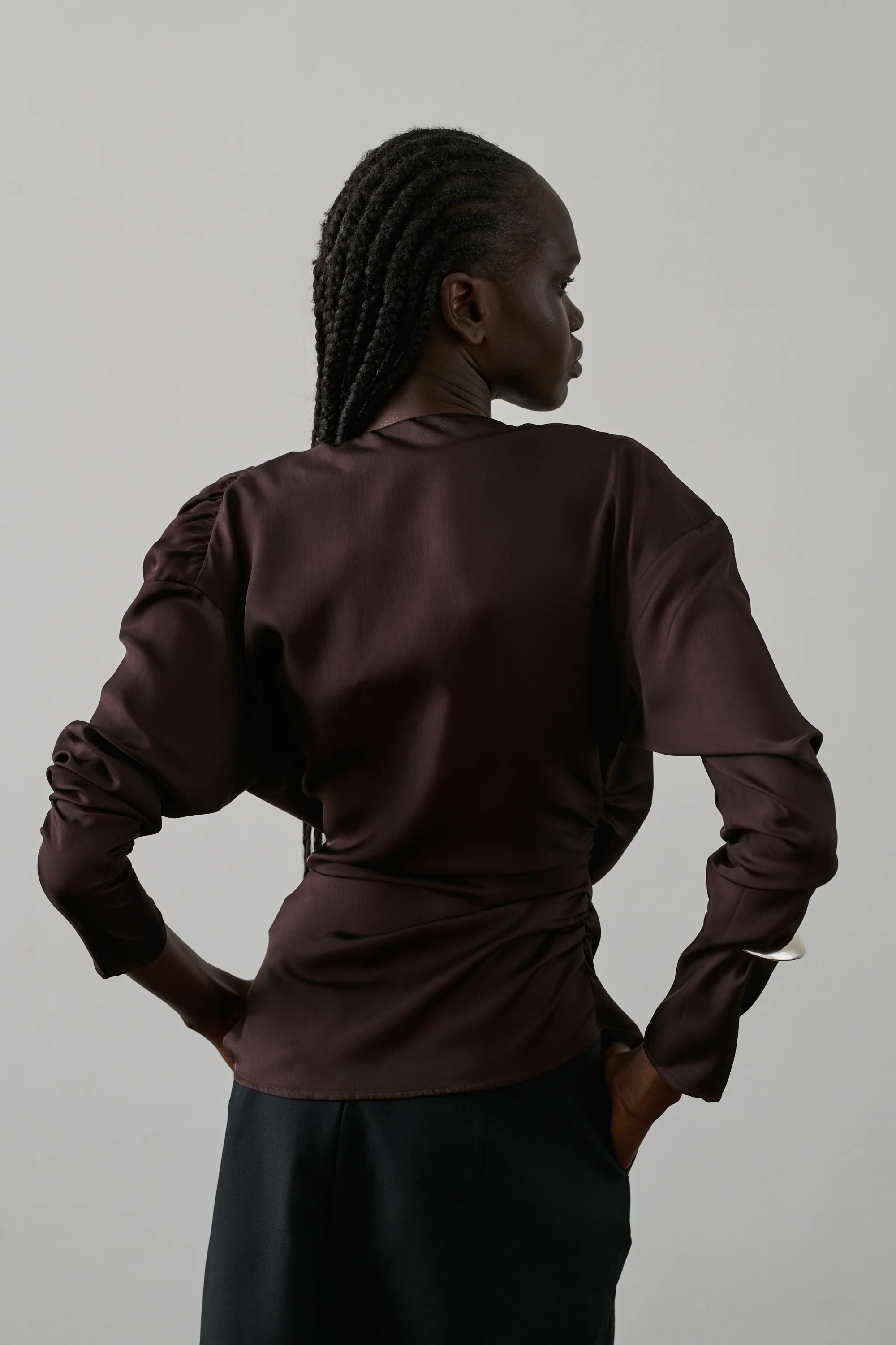 Fresia Blouse, Prune
