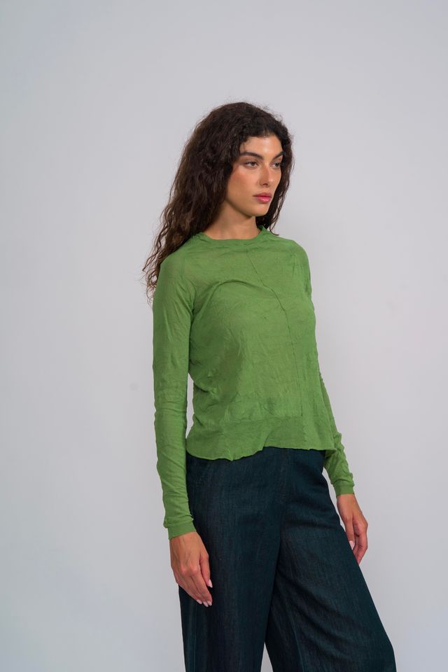M J W ~ Sheer Pullover 603, Leaf
