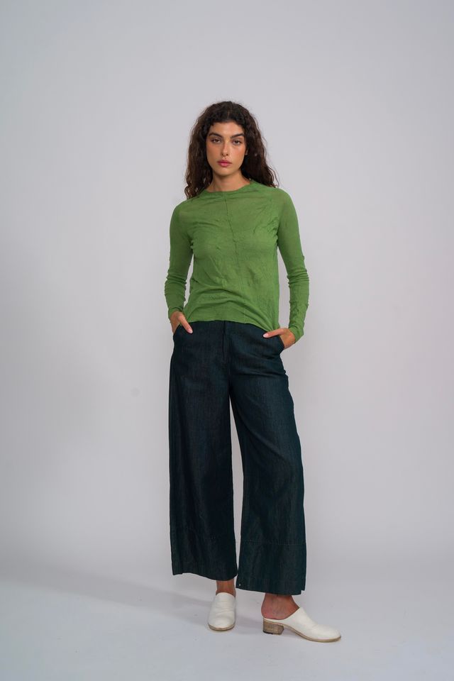 M J W ~ Sheer Pullover 603, Leaf