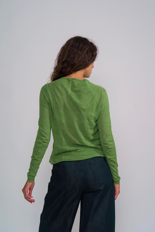 M J W ~ Sheer Pullover 603, Leaf