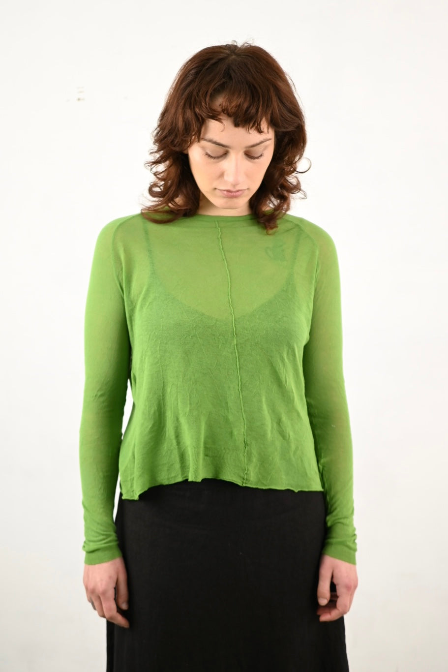 M J W ~ Sheer Pullover 603, Leaf