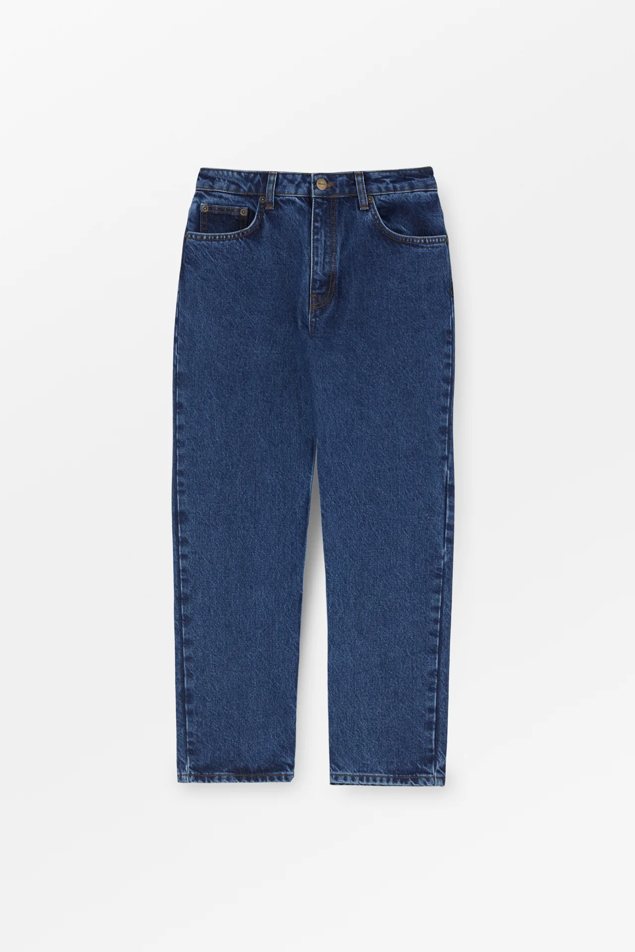Allison cropped jeans - Mid blue
