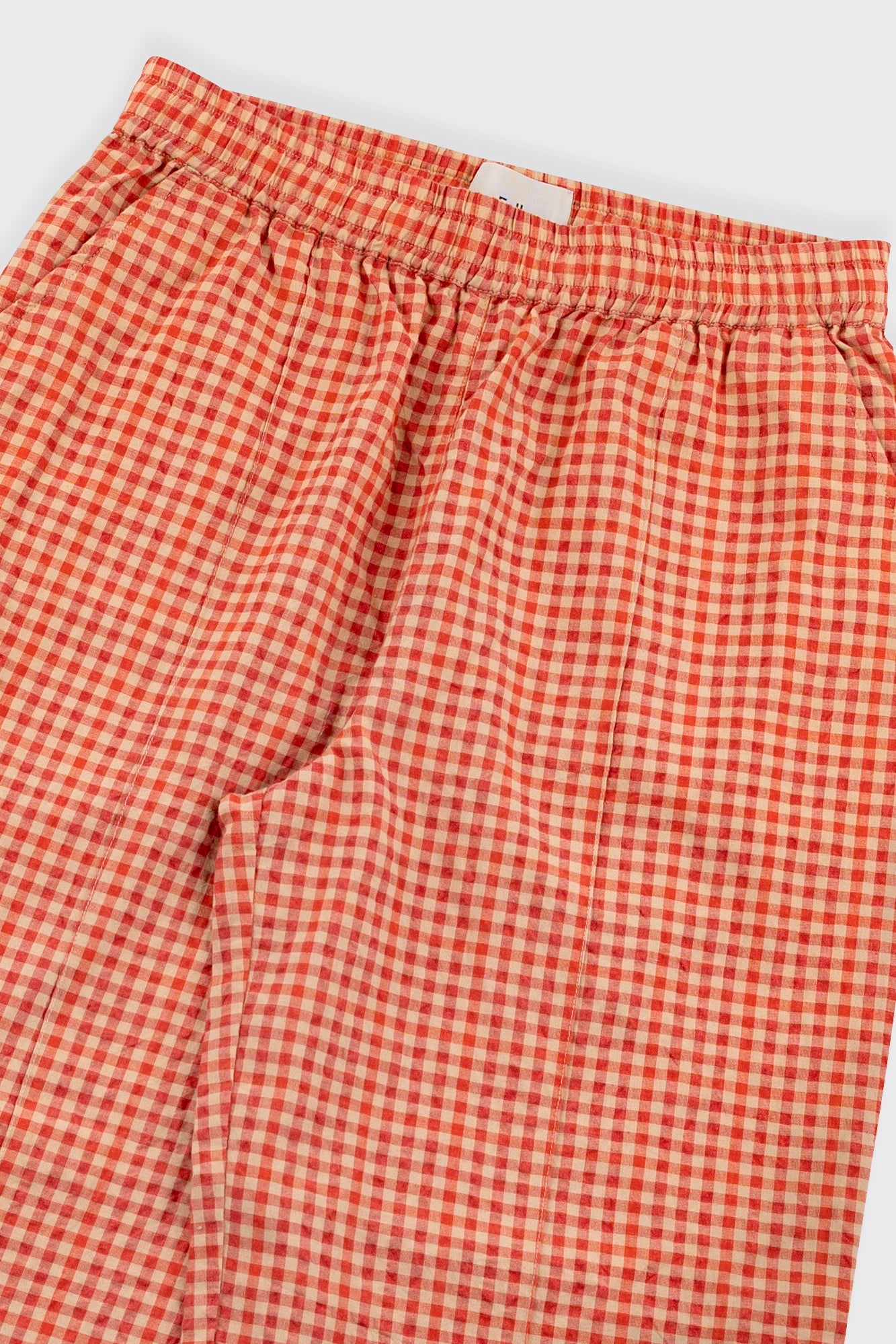 Wide Trousers, Red Check