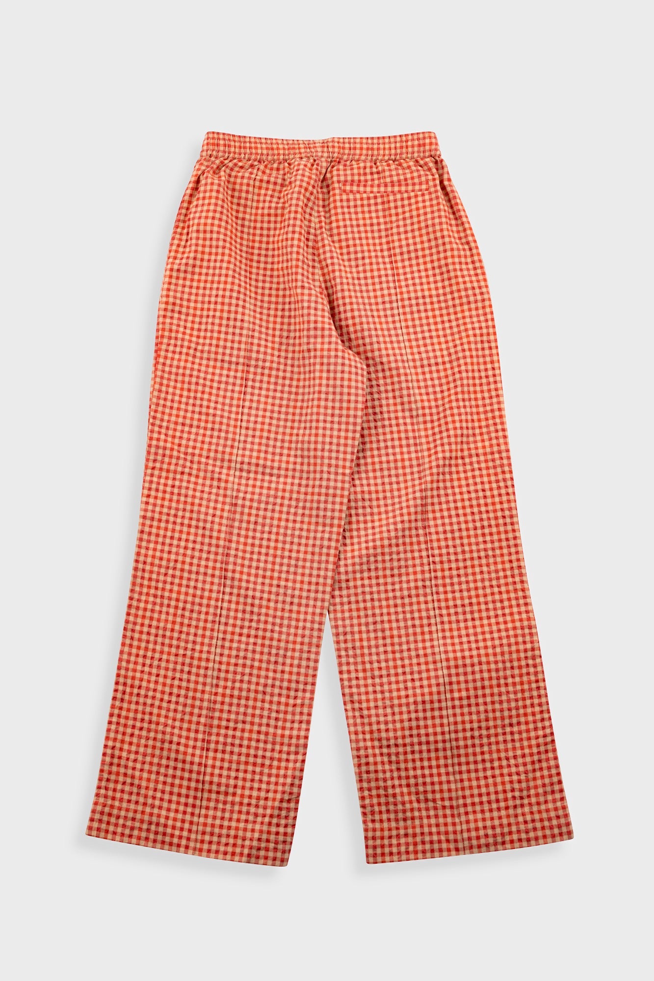 Wide Trousers, Red Check